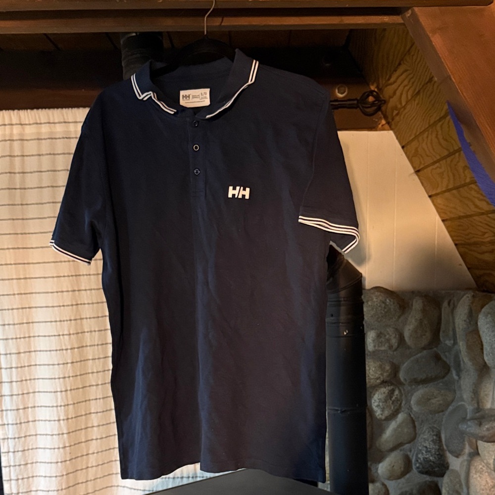 Helly Hansen Dark Blue Polo with White Trim